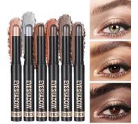 Hiemible Pencil Eyeshadow Stick, Cream Pencil Eye Shadow Set | Matte Long-Lasting Brightener Waterproof Pens Applicator Makeup Set for Girls Women Travel Party Wedding