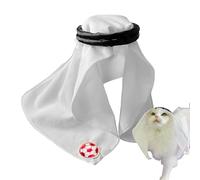 Hiemible Pet Head Towel Wrap - Middle Eastern Puppy Head Wrap,Pets Outfit Decoration Photo Props for Dogs Small Cats Dress Up Party Festival Halloween Costume