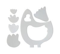 Hiemible Quilting Templates - Acrylic Chicken Shape Quilt Ruler,Supplies Tools Pattern for Beginner Women Cushions Place Mats Family Activities Parties
