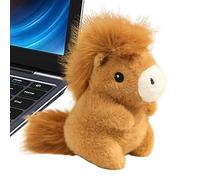 Hiemible Stuffed Horse Plush Toy | 5 Inch Cute Doll Throw Pillow,Stuffed Animal Soft Horse Plush - for Friends Family Collectors Boys Kids Sofa Living Room Bedroom