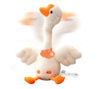 Hiemible Talking Dancing Duck Toy, Repeat What You Say Toy, Mimicking Recording Plush, Singing Duck Stuffeds Animal Plush Toys, Early Education Soft Musical Interactive Toys For Kids,Toddler, Baby