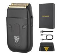 HIENA PRO Advanced Foil Shaver 2-Blade Electric Razor for Men, 0.01 mm Skin-Tight Technology, 2-Hour USB-C Quick Charge, Silent Shaving, Ideal for Travel & Daily Use - 1 Year Warranty UK Stock