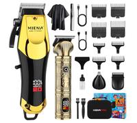 HIENA PRO Professional Hair Clippers for Men, 3 in 1 Beard Trimmer and Nose Ear Trimmer, Cordless Hair Clippers and Trimmer Set, Hair Cutting Tools, Electric Grooming Set, Gifts for Men