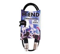 HiEnd Audio Cable - Neutrik connector, xlr-to-xlr, 1 meter, Black