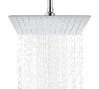 Hiendure® 8 * 8 Inches Stainless Steel Rain Shower Ultra Thin Rainfall Shower Head Overhead Square Showerhead