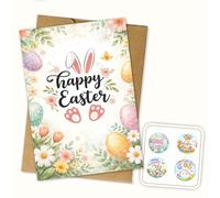 Hieprints Rabbit Cards Cute for Easter Bunny Lover Easter Gift Card for Husband Wife Romantic Anniversary Card Funny Easter Card for Girlfriend Boyfriend Daughter Son