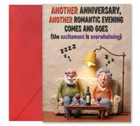 Hierein Anniversary Card, Funny Blank InsideHappy Anniversary Wedding Card