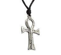 Hieroglyphic Egyptian Ankh Pendant Necklace