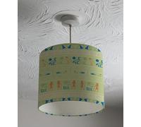 hieroglyphic egyptian language symbols ceiling lamp shade Benjamin Tate Design Natural One Size