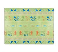 Hieroglyphic Egyptian Language Symbols Glass Chopping Board Benjamin Tate Design Natural One Size