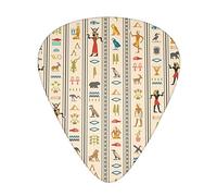Hieroglyphics Egypt birds 12-Pack Guitar Picks, Includes Thin, Medium & Heavy Gauges 3 Sizes for Guitar Electric Acoustic Picks