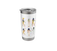Hieroglyphics Egyptologist, Ancient Egyptian Hyropgliphics Stainless Steel Insulated Tumbler