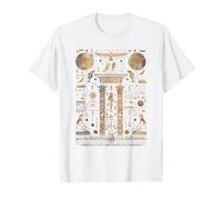 hieroglyphs illustration egypt pyramids pharaoh egyptian T-Shirt
