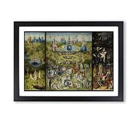 Hieronymous Bosch The Garden of Earthly Delights Framed Print A2 Black