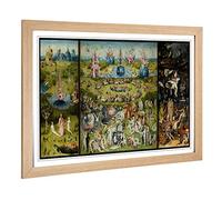 Hieronymous Bosch The Garden of Earthly Delights Framed Print A2 Oak