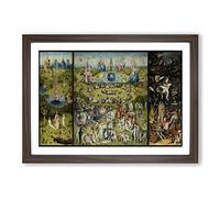 Hieronymous Bosch The Garden of Earthly Delights Framed Print A2 Walnut