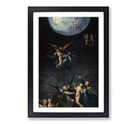 Hieronymous Bosch Visions from The Hereafter Framed Print | A2 Oak Framed Wall Art | Ready to Hang | Modern Nature Picture | Living Room Bedroom Lounge Office