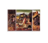 Hieronymus Bosch (Hermit Saints Triptych) Artists Poster Room Aesthetic Print Art Wall Painting Canvas Gifts Modern Bedroom Decor 12x18inch(30x45cm)
