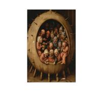 Hieronymus Bosch Inspired Canvas Poster Wall Art Print Picture Paintings 12x18inch(30x45cm)