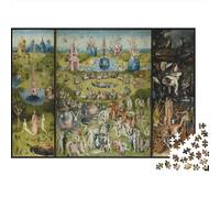 Hieronymus Bosch Oil Painting Jigsaw Puzzles 1000 Piece, ART Puzzles Large Puzzle Game, Museum Artwork, Educational Intellectual Decompressing Fun Game Toy