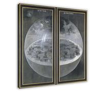Hieronymus Bosch - The Creation of The World Poster Bedroom Canvas Decor Print Wall Art Office Room Aesthetic Decor Gift Frame 12x12inch(30x30cm)