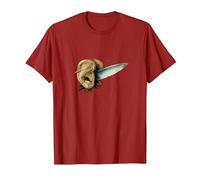 Hieronymus Bosch The Garden of Earthly Delights Hell T-Shirt, Men, Cranberry Red, Medium