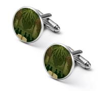 Hierophant Tarot Cards Men's Cufflinks Shirt 1 Pair | Tuxedo Tie Cuff Links for Wedding Business