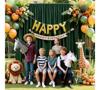 Hietaap 10x10ft Wrinkle Free Hunter Green Backdrop Curtain for Parties, Soft Wedding Dark Green Curtain Backdrop, Polyester Photo Backdrop Drapes for Birthday Party Baby Shower Photography Background
