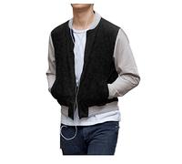 HiFacon Baby Driver Jacket Ansel elgort jacket Cotton Lightweight Varsity Bomber Letterman Jacket