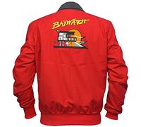 HiFacon Baywatch Lifeguard Red Bomber Jacket Baywatch Jacket | Red Cotton Jacket | Lifeguard Jacket