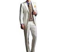 HiFacon Great Gatsby Leonardo Dicaprio 3 Piece White Suit