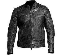 HiFacon Terminator 2 Judgment Day Schwarzenegger Black Leather Jacket