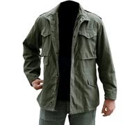 Hifacons John Rambo Cotton Cargo Jacket | M65 Field Jacket Military US Army Coat (Regular, Big & Tall, Short)