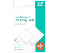 HiFEN® 100 Pcs Non-Adherent Dressing Pads Sterile, Soft & Breathable Wound Care Pads for Cuts, Burns & Injuries | Absorbent & Gentle on Skin