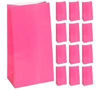HiFEN® 12Pcs Multi-Color Paper Party Bags Multi-Purpose Kraft Paper Sweets & Gifts Bag for Christmas Birthday Wedding Valentines Outdoor Party - 10" x 5" x 3.5"