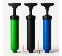 HiFEN® 3 Pack Portable Ball Pump, Compact Air Pump with Needle and Extension Hose for Football, Basketball, Volleyball, Water Polo, Rugby, Balloon and Swimming Ring (Assorted Colours)