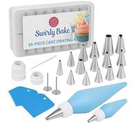 HiFEN® 65PCS Cake Decorating Kit with Piping Tips, Pastry Bags, Spatulas, Icing Tools & More - Complete Baking Supplies Set for Cake, Cupcake & Cookie Decorating