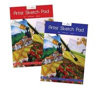 HiFEN® A4 Drawing Pad Sketch Book Smooth White Cartridge Paper 60 Sheets Drawing Paper Childrens Potrait Art Book Pack of 2