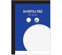 HiFEN® A4 Paper Refill Pad 100 Pages Plain and Lined Side bound Plain Quality Writing Stationary Notebook