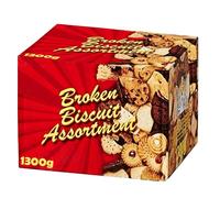 HiFEN® Broken Biscuit Assortment 1.3 kg - Chocolate Biscuits Mix, Premium Quality Assorted Cookie Selection for Office Sharing, Family Gatherings & Tea Time Treats
