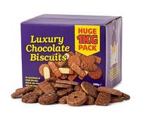 HiFEN® Broken Chocolate Biscuits Assortment 1kg - Crunchy Chocolate Cookie Pieces, Sweet Snack Treat, for Office Sharing, Family Gatherings & Tea Time Treats