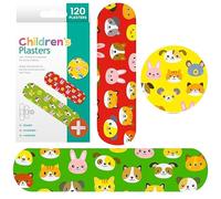 HiFEN® Children's Kids Plasters - Pack of 120 Assorted Sizes & Fun Designs - Waterproof, Skin-Friendly Adhesive Bandages for Cuts, Scrapes & Wounds - Ideal for Home, School & First Aid Kits