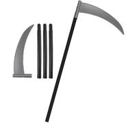 HiFEN® Grim Reaper Death Scythe Spectre of Death Dark Phantom Cosplay Accessory Detachable Plastic Sickle Trick or Treat Spooky Halloween Costume Accessories