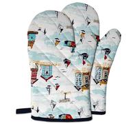 HiFEN® Heat Resistant Kitchen Non-Slip Heat Protection Oven Gloves, for Grilling Cooking Baking Microwave Pizza Oven Mitts (1Pair)