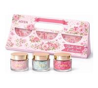 HiFEN® Luxury Bath Salt Variety Set, 3 x 100g Aromatherapy Bath Salts with Lavender, Rose & Eucalyptus, Natural Sea Salt Bath Soak, Home Spa Self Care Collection, Pamper Gift Set for Women and Men