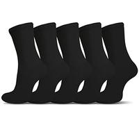 HiFEN® Men’s Cotton Socks, 5 Pairs Soft Comfy and Breathable Crew Dress Socks for Office, Business and Casual Everyday Wear, UK 6-11