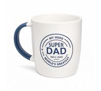 HiFEN® Super Dad Mug - World's Greatest No.1 Dad, My Hero - Father’s Day Gift