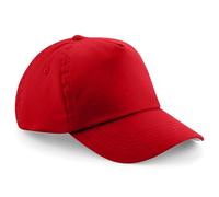 HiFEN® Unisex Kids 5 Panel Pre-Curved Plain Adjustable Baseball Cap Outdoor Summer Sun Hat Red