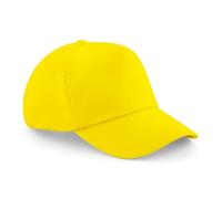 HiFEN® Unisex Kids 5 Panel Pre-Curved Plain Adjustable Baseball Cap Outdoor Summer Sun Hat Yellow