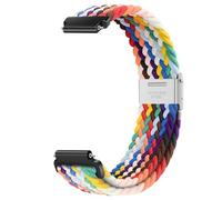 HIFFEY 14mm Strap Nylon Braided Wristband Accessories Metal Adjustment Snap Back Loop Men Women Bracelets Watch Replaceable Watchband (Color : 04, Size : 14mm)
